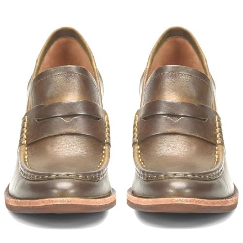 Image of MOOMMO Women Chunky Platform Loafers Pumps Round Closed Toe Slip On Penny Loafers Suede Block High Heels Oxford Shoes Formal Classic Thick Heel Dress Loafer Office Ladies Vintage Comfort 4-11 M US
