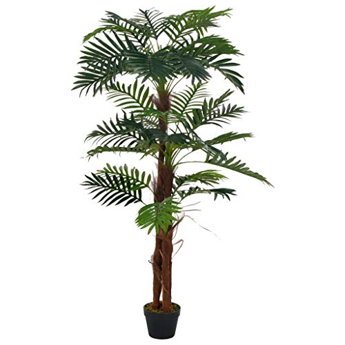 mewmewcat Artificial Plant Palm with Pot Decorative Lifelike Greenery for Home or Office Decor Green 165 cm
