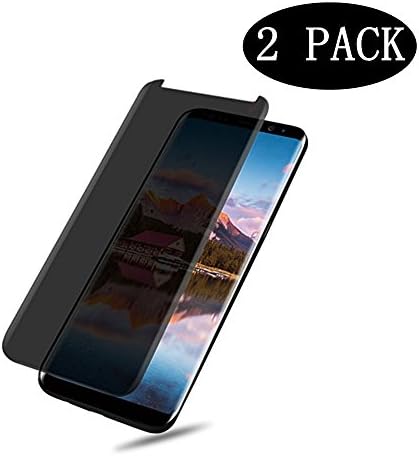 Samsung Galaxy S8 Screen Protector, LuettBiden Tempered Glass Anti Spy Privacy,9H Hardness,High Definition,Explosion-Proof,Anti Shatter, Screen Protector for S8 - (2 Pack)