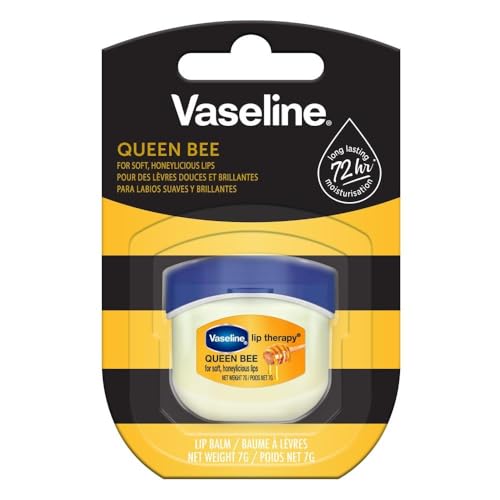 Vaseline Lip Therapy 7G Queen Bee Nourishing Lip Balm for Optimal Moisture with Honey (Queen Bee (Pack of 1)