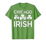 Chicago St Patricks Day Irish Vintage Distressed Shamrock T-Shirt