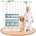 ib style Cancelletto per Bambini di Sicurezza Berrin 58-66 cm - Scale e Porte, Senza forature, Metallo, 90° Stop, Anche per Cani e Animali Domestici, Bianco immagine