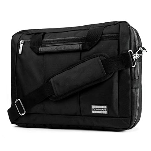 Vangoddy Backpack And Messenger Bag For 15 To 17.3 Inch Laptops (Black/Black) #TOP2