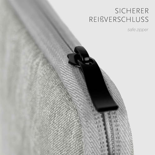 Étui Redmi Pad Pro moex housse tablette nylon rembourré gris avec pochette