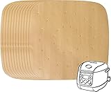 200 Pack Air Fryer Parchment Paper - 7.5 Inches Square Air Fryer Liners Steaming Parchment Liner...