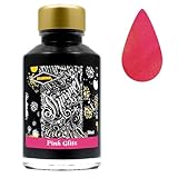 Diamine - Shimmering Fountain Pen Ink, Pink Glitz 50ml