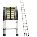OUTPRIZE 14.5FT Telescoping RV Ladder, Portable Aluminum RV Telescoping Ladder Compatible with Lippert On-The-Go Receiver, 350lbs Capacity