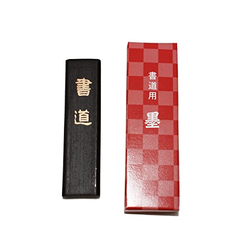 Bâton d'encre de calligraphie japonaise noire traditionnelle en suie de pin pour pinceau