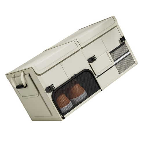 掃除が簡単な車のトランクオーガナイザー、強力な耐荷重を備えた収納コンテナ、家族、ビジネス、旅行者に適した車両保管ソリューション