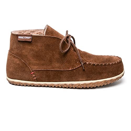 Minnetonka Men’s Torrey Suede Chukka Boots - Handcrafted with Berber Lining, Removable Contoured Footbed, MinnTREAD Rubber Sole with Rice Husk, and Suede Upper - Indoor and Outdoor Use2