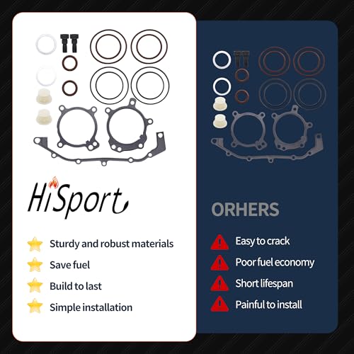 Image of HiSport Dual Vanos O-Ring Seal Repair Kit - Compatible with BMW E36 E39 E46 E53 E60 E83 E85 M52tu M54 1998-2006 - Replacement Timing Solenoid Gasket Kit 11361433513 11361748745