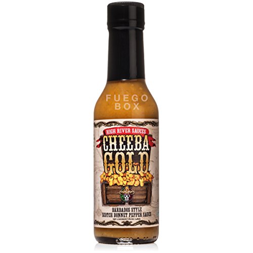 High River Sauces Cheeba Gold Barbados Style Scotch Bonnet Pepper Sauce (Single)