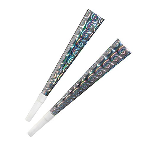 Preisvergleich Produktbild Susy Card 11289097 - Partytrompeten, Holografie, 6 Stück