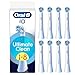 Oral-B - Juego de 8 cepillos de repuesto para cepillos limpios, automáticos, blancos, cepillado profundo, eliminación de placa dental, cepillo redondo para cepillos eléctricos oral B iO