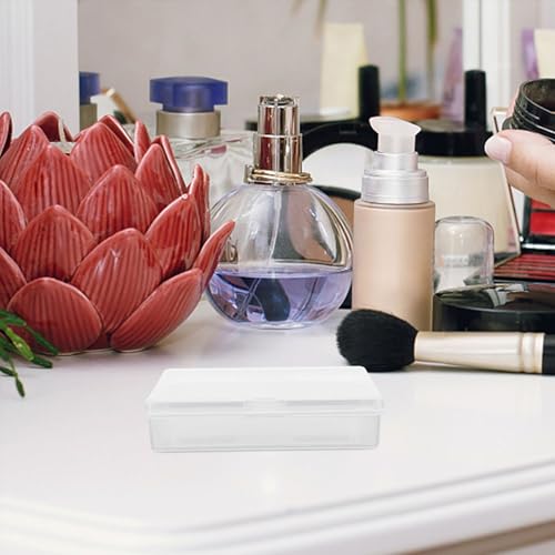 Boîte de rangement cartes plastique rigide SECFOU organiseur compact transparent