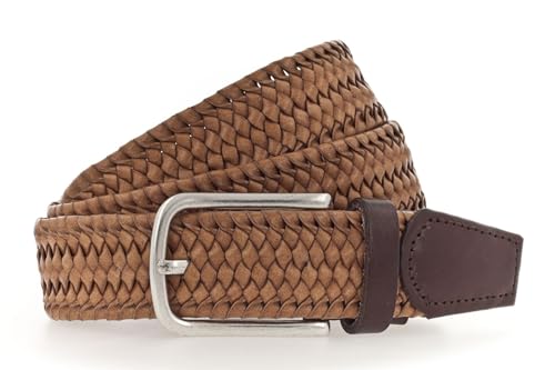 Ceinture cuir Vanzetti 85 cm noire marron pour pantalon et accessoire mode homme femme
