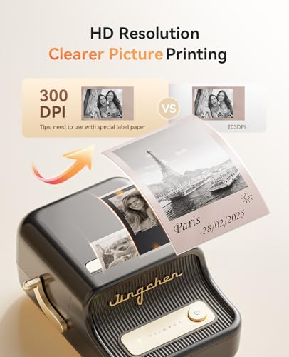 Image of NIIMBOT B21 Pro Label Maker, 300DPI HD Label Printer, Ideal for Notes,Photos, Study Graphics, Memo Maker,50x30mm Label(Black)