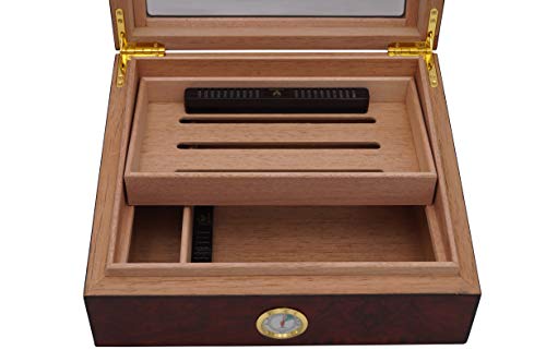 Zigarren-Humidor Germanus Heinrich 224 mit Doppel-Fenstern