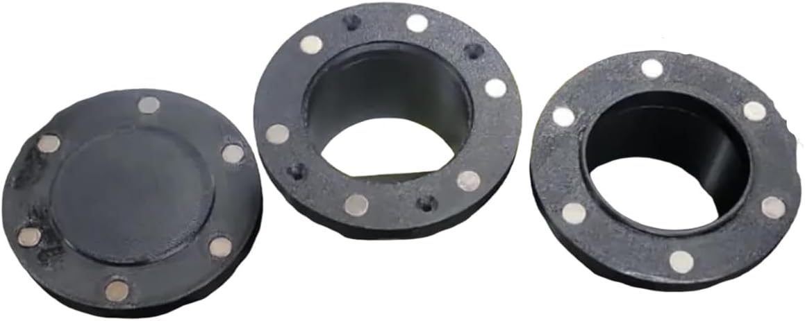 3 Inch (75mm) Magnetic Quick-Release Diesel Heater Hose Adapter | Diesel Heater Magnetic Connector for Portable Diesel Heaters | For Packout,Exhaust Venting | Tool-Free Fast Swap (Black)