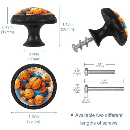 Boutons de cuisine basket-ball durables pour customiser un tiroir de commode