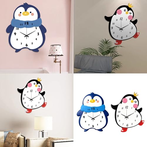 Horloge murale décorative silencieuse pour chambre et étagère