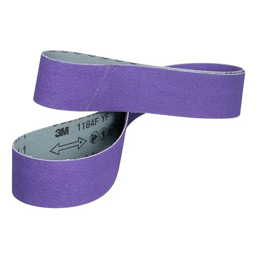 3M Cubitron 3 Cloth Belt 1184F, 80+ YF-Weight, 2 in x 72 in, Film-lok, Single-Flex, 5 ea/Case