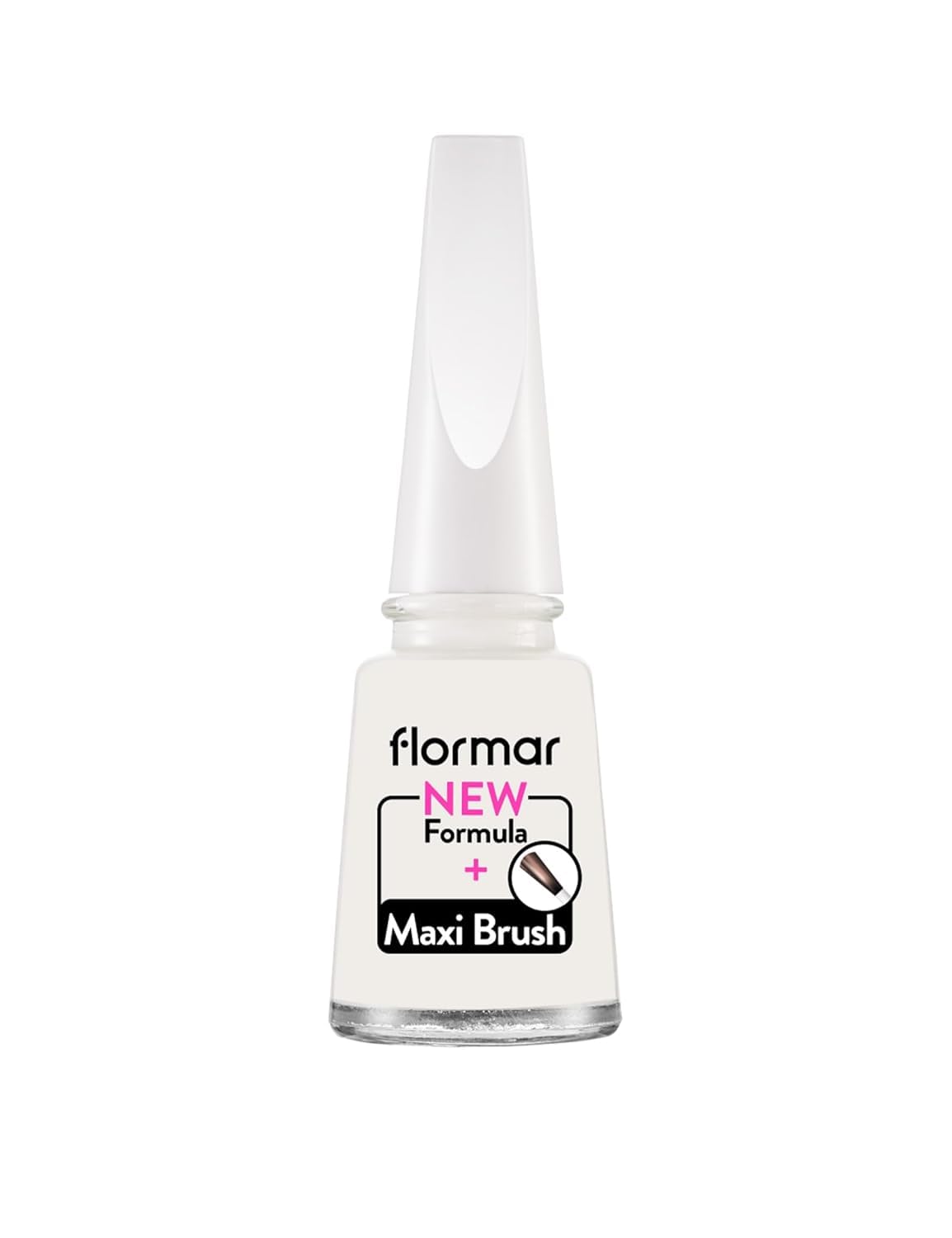 Flormar Klasik Parlak Bitişli Yüksek Pigmentli Oje Nail Enamel 319 White Dance New