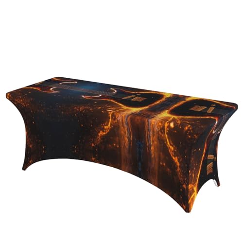 Nappe rectangulaire extensible et facile a nettoyer guitare