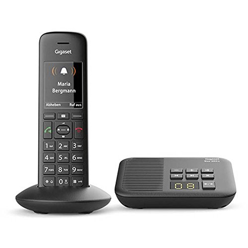 Image of Gigaset C570A DECT telephone Caller ID Black C570A, DECT telephone, Wireless handset, Speakerphone, 200 entries, Caller ID, Black