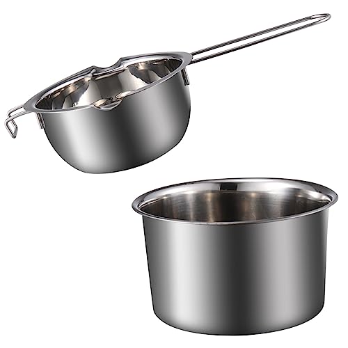 CIYODO Professional Double Boiler Pot for Candy Making Chocolate Melting Sturdy Easy to Clean Set Boiling Water Pot