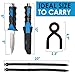 Comfecto Scuba Diving Knife with Leg Strap Sheath Silicone Strap, Sharp Stainless Steel Dive Blade Divers Snorkeling Tight Lock Button