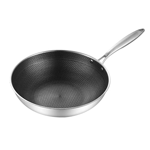 Wok acero inoxidable 3 capas doble cara 34cm miniatura 5