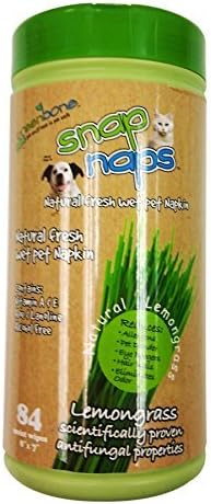 Greenbone Snap Naps 84 Count Natural Lemongrass Deodorizing Pet Wipes by Greenbone