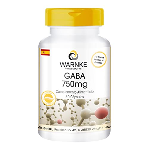 GABA 750mg – Ácido Gama – Aminobutírico – Vegano – 60 Cápsulas | Warnke Vitalstoffe
