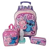 Kit Mochila Escolar Rosa Filme Rodinhas Tam G Meninas