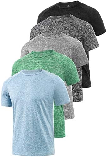 Xelky 4-5 Pack Men’s Dry Fit T Shirt Moisture