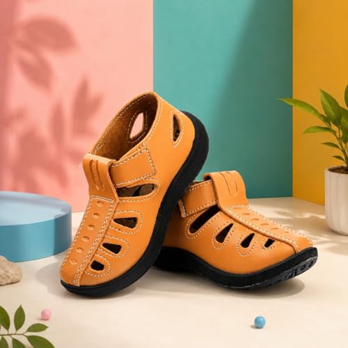 Image of ZOOM Sandals Casual Fisherman Adjustable Sporty Summer Closed Comfortable Toe Sandals with Premium PU Padding For unisex kids-pack of 1(9 Months-4.5 Years)
