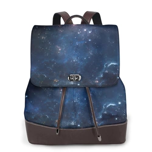 Sac à dos en cuir galaxie noir pour femme idéal pour le voyage d'affaires