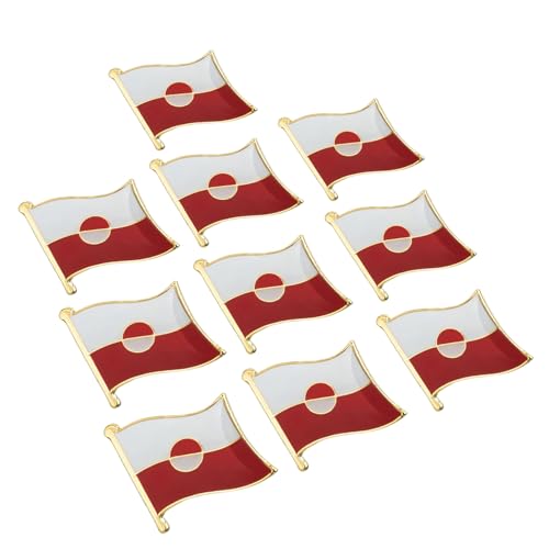 Broche de solapa de aleación como regalo con bandera ideal para sombreros y bolsos