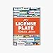 Jazzoo License Plate Game for Kids - 12 Travel Sticker Books - Fun Road Trip Activity for Family Vacations - USA States