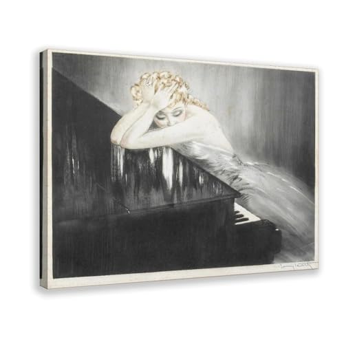 Affiche vintage Louis Icart d'art déco, peinture sur toile canvas haut de gamme