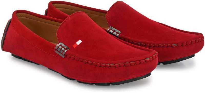 royal cruzz Loafer Shoes for Men Slip On Shoes Casual Shoes for Men | Red | 7-picture-23