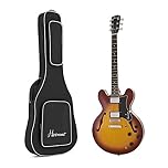Hartwood Revival Semi Acoustic Electric Guitar with Gig Bag Sunburst
