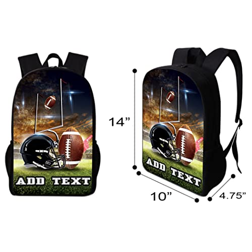 Football Sports Personalized Backpack 14" inch Add Name or Text.2