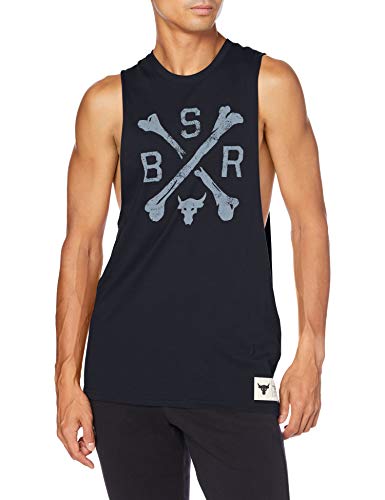 Under Armour Project Rock Cut-Off (as1, Alpha, x_l, Regular, Regular, Black/Summit White - 001)