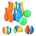 Toyvian Interactive Bowling Toy Set for Boys and Girls Small Bowling Balls Set Colorful and Fun for Boys and Girls for Indoor Play