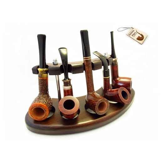 Pipes à la mode Nouveau support en bois pour fumer le tabac fait à la main (pour 5 pipes)