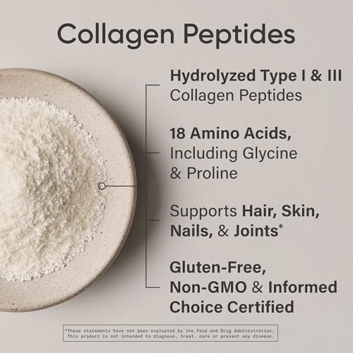 sports research collagen peptides - hydrolyzed type 1 amp 3 collagen powder protein supplement for healthy skin nails amp joints - easy mixing vital nutrients amp proteins collagen for women amp men
