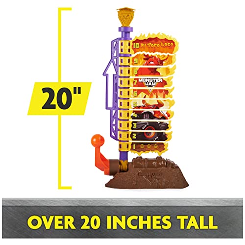 Image of Monster Jam El Toro Loco Big Air Challenge Playset with Exclusive Monster Truck, Over 20-Inch Tall, 1:64 Scale, Kids Toys for Boys Ages 3 and up