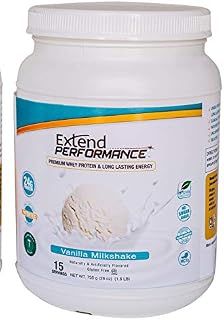 Extend Performance Whey Protein Long Lasting Energy, 24g Protein, Vanilla Milkshake (15 Servings)